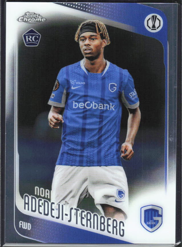 Noah Adedeji-Sternberg – 2025-26 Topps Chrome UEFA Club Competitions #122 RC – framsida