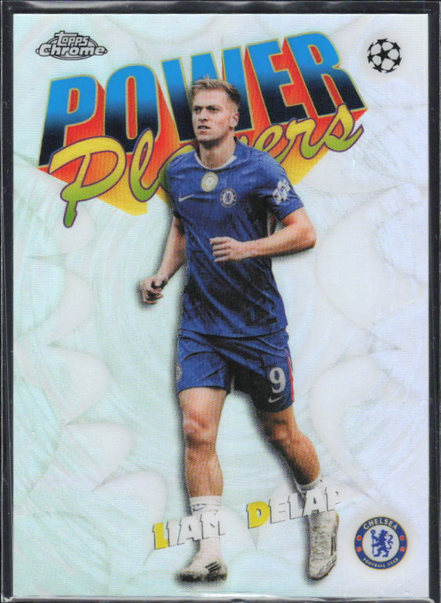 Liam Delap – 2025-26 Topps Chrome UEFA Club Competitions #PP-8 Power Players – framsida