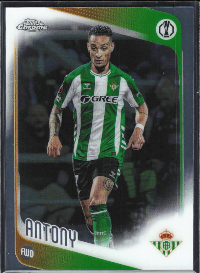 Antony – 2025-26 Topps Chrome UEFA Club Competitions #13 – framsida
