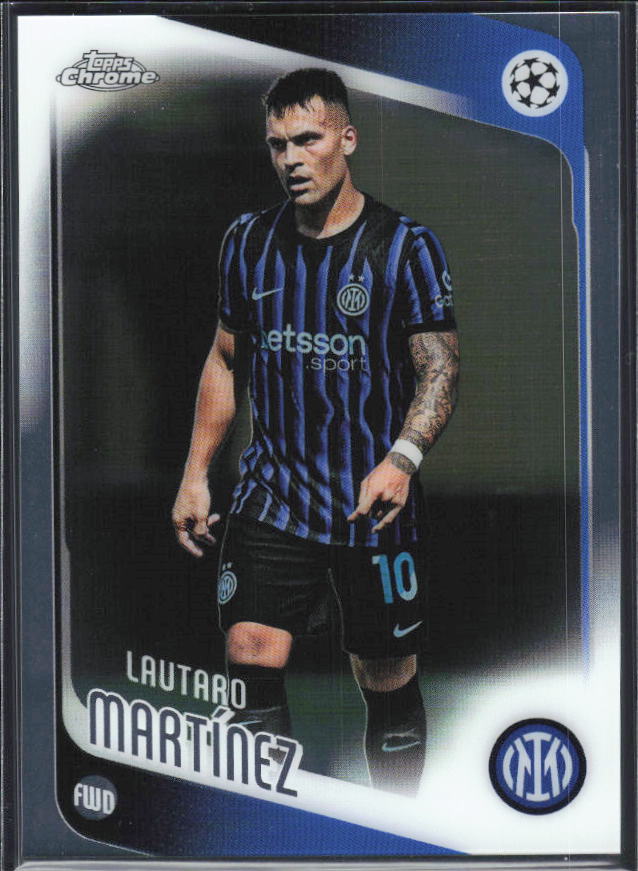 Lautaro Martínez – 2025-26 Topps Chrome UEFA Club Competitions #156 – framsida