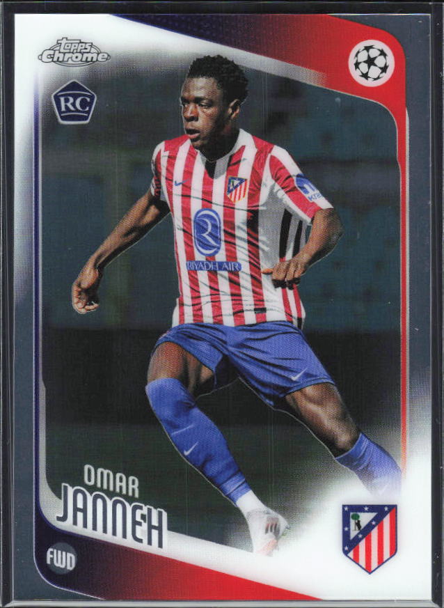 Omar Janneh – 2025-26 Topps Chrome UEFA Club Competitions #137 RC – framsida
