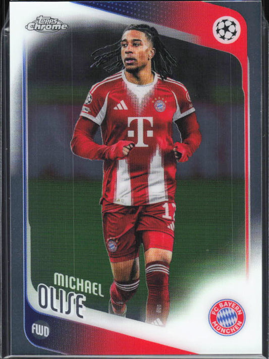 Michael Olise – 2025-26 Topps Chrome UEFA Club Competitions #4 – framsida