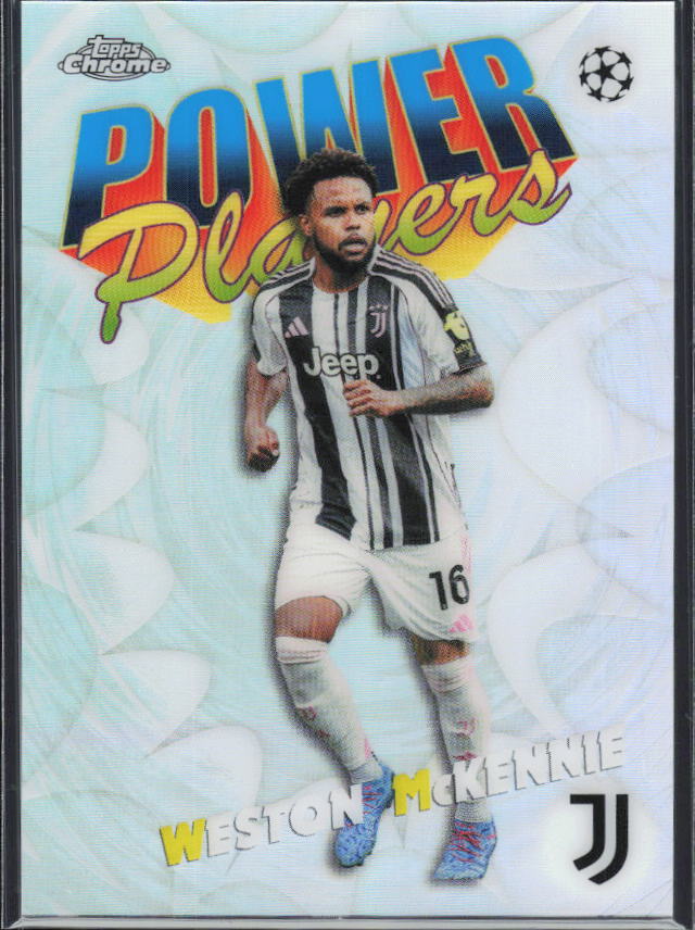 Weston McKennie – 2025-26 Topps Chrome UEFA Club Competitions #PP-18 Power Players – framsida