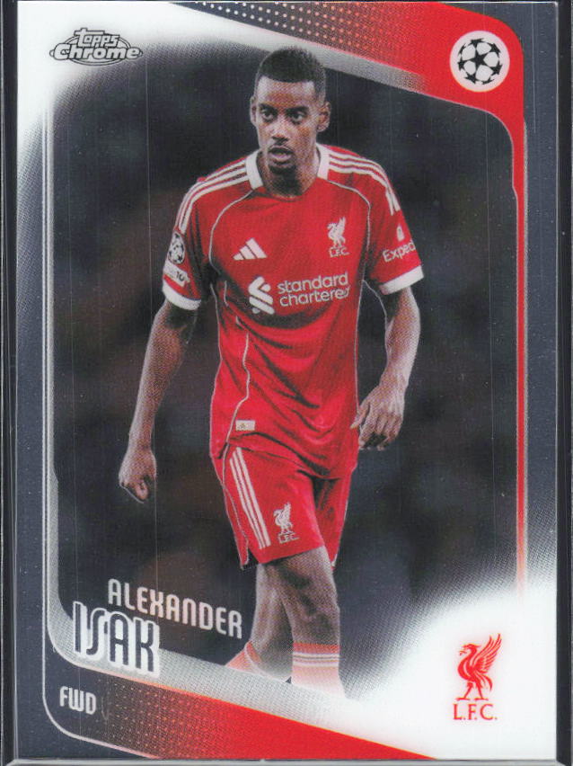 Alexander Isak – 2025-26 Topps Chrome UEFA Club Competitions #116 – framsida