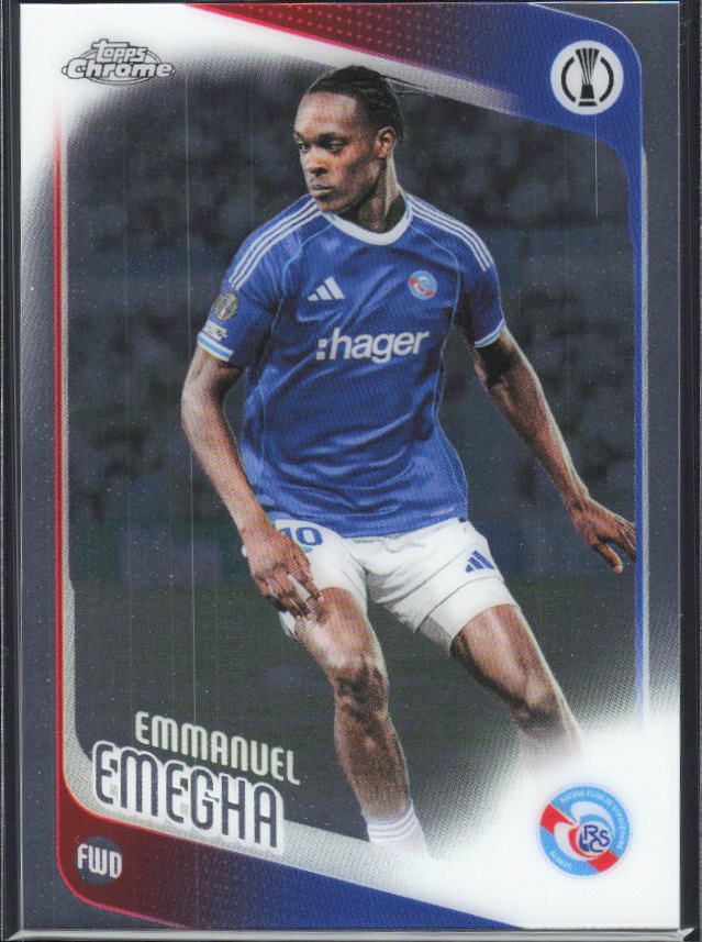 Emanuel Emegha – 2025-26 Topps Chrome UEFA Club Competitions #110 – framsida
