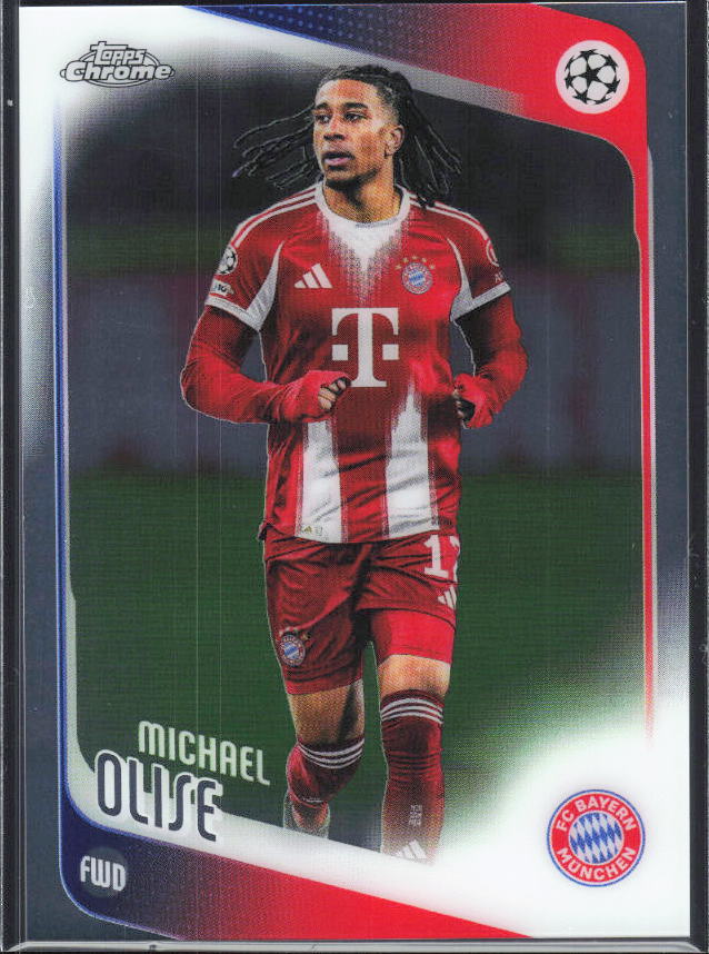 Michael Olise – 2025-26 Topps Chrome UEFA Club Competitions #4 – framsida