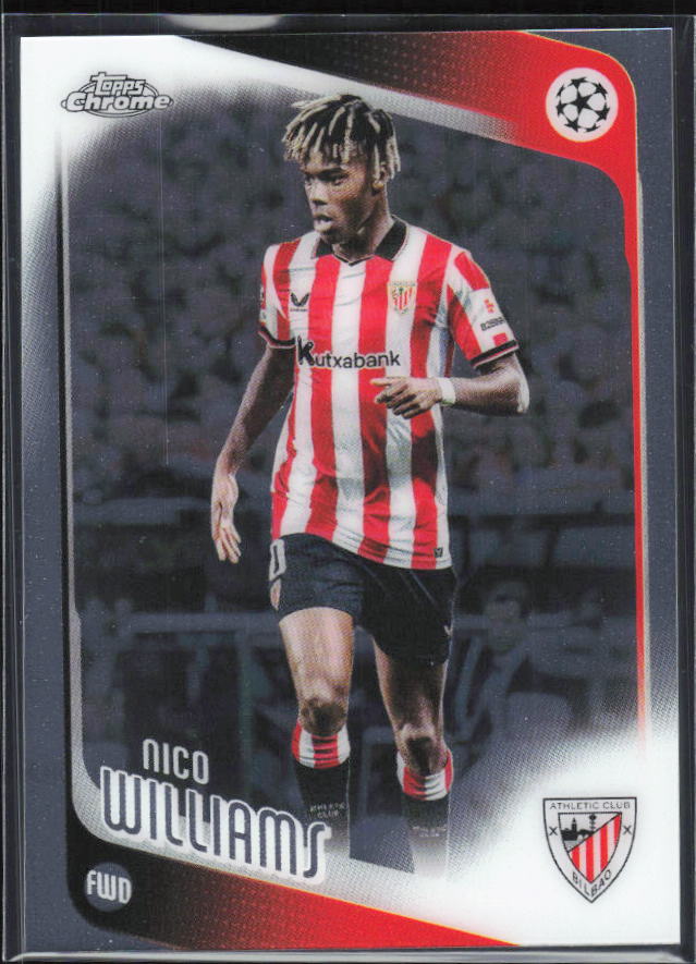 Nico Williams – 2025-26 Topps Chrome UEFA Club Competitions #38 – framsida
