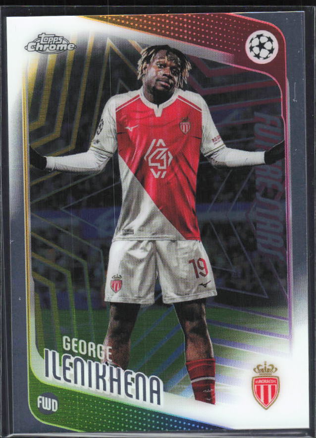 George Ilenikhena – 2025-26 Topps Chrome UEFA Club Competitions #129 Future Stars – framsida