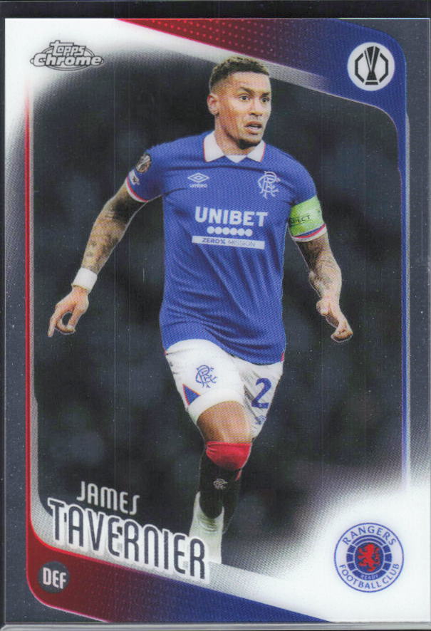 James Tavernier – 2025-26 Topps Chrome UEFA Club Competitions #188 – framsida