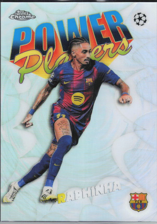 Raphinha – 2025-26 Topps Chrome UEFA Club Competitions #PP-13 Power Players – framsida