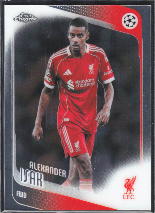 Alexander Isak – 2025-26 Topps Chrome UEFA Club Competitions #116 – framsida