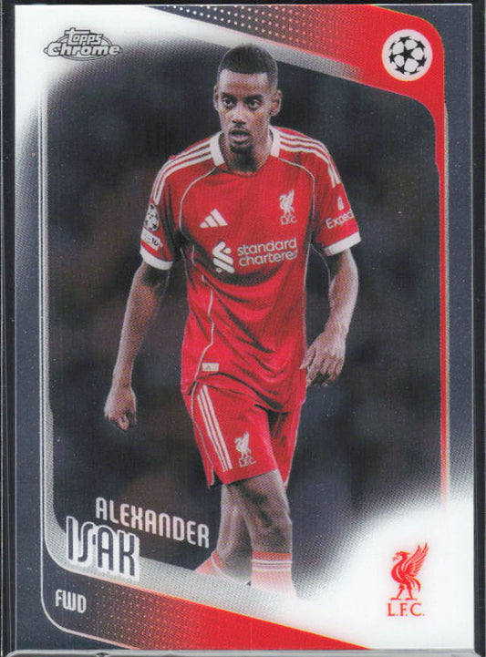 Alexander Isak – 2025-26 Topps Chrome UEFA Club Competitions #116 – framsida