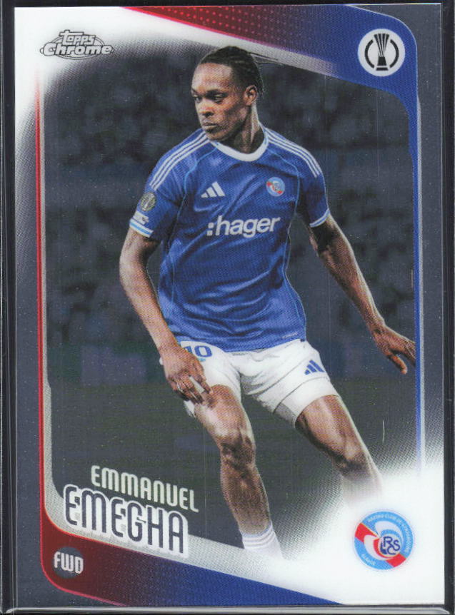 Emanuel Emegha – 2025-26 Topps Chrome UEFA Club Competitions #110 – framsida