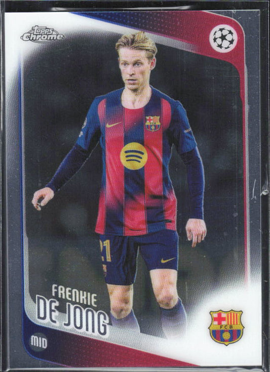 Frenkie de Jong – 2025-26 Topps Chrome UEFA Club Competitions #135 – framsida
