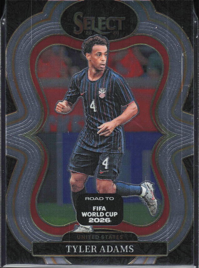 Tyler Adams – 2025-26 Panini Select Road to FIFA World Cup #185 Mezzanine – framsida