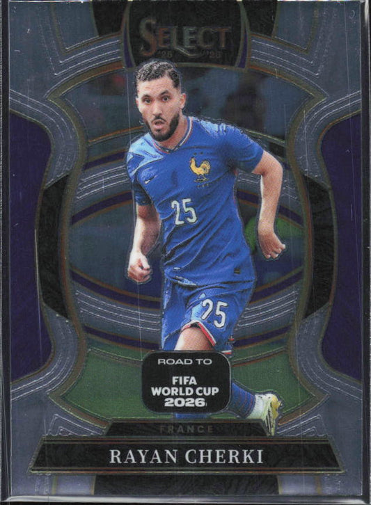 Rayan Cherki – 2025-26 Panini Select Road to FIFA World Cup #78 Terrace – framsida