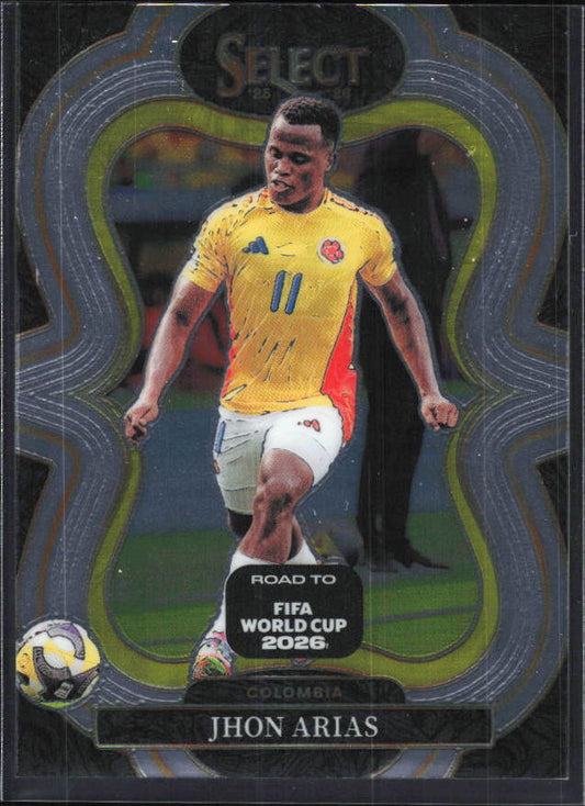 Jhon Arias – 2025-26 Panini Select Road to FIFA World Cup #112 Mezzanine – framsida