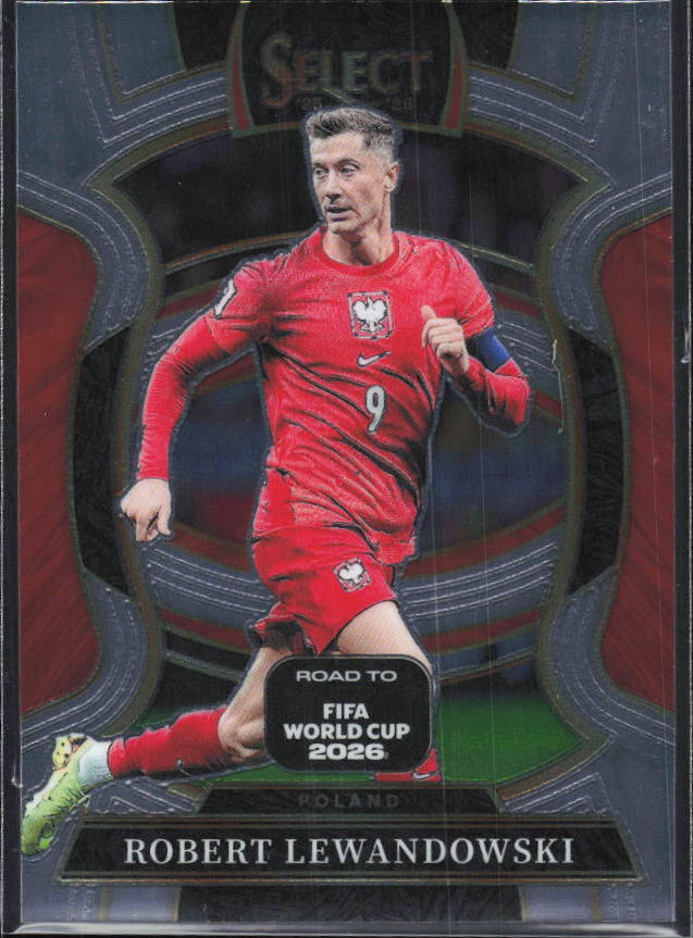 Robert Lewandowski – 2025-26 Panini Select Road to FIFA World Cup #37 Terrace – framsida