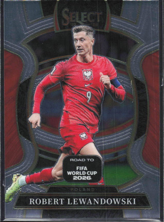 Robert Lewandowski – 2025-26 Panini Select Road to FIFA World Cup #37 Terrace – framsida