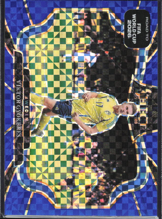 Viktor Gyökeres – 2025-26 Panini Select Road to FIFA World Cup #221 Field Level Checkerboard Prizm – framsida