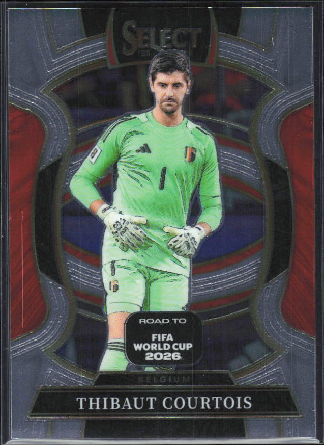 Thibaut Courtois – 2025-26 Panini Select Road to FIFA World Cup #62 Terrace – framsida