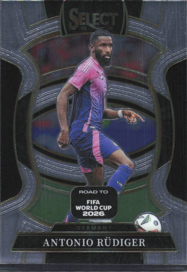 Antonio Rüdiger – 2025-26 Panini Select Road to FIFA World Cup #4 Terrace – framsida