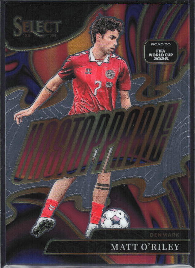 Matt O’Riley – 2025-26 Panini Select Road to FIFA World Cup #7 Unstoppable – framsida