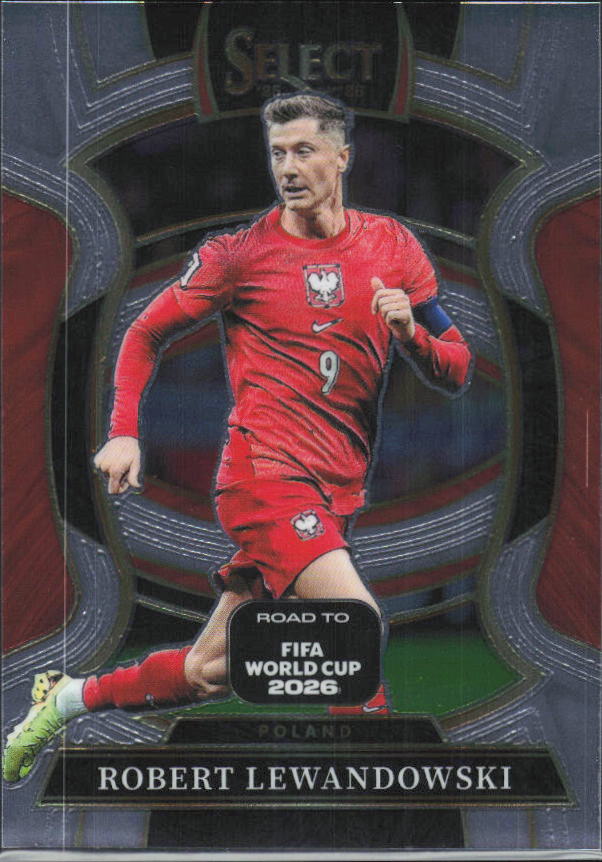 Robert Lewandowski – 2025-26 Panini Select Road to FIFA World Cup #37 Terrace – framsida