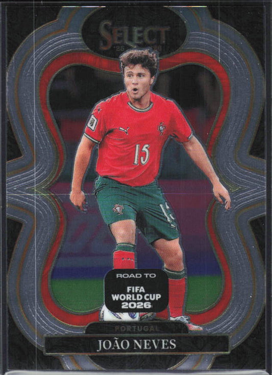 João Neves – 2025-26 Panini Select Road to FIFA World Cup #151 Mezzanine – framsida