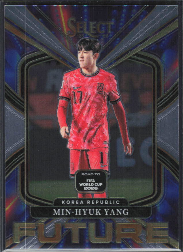 Min-Hyuk Yang – 2025-26 Panini Select Road to FIFA World Cup #18 Select Future RC – framsida
