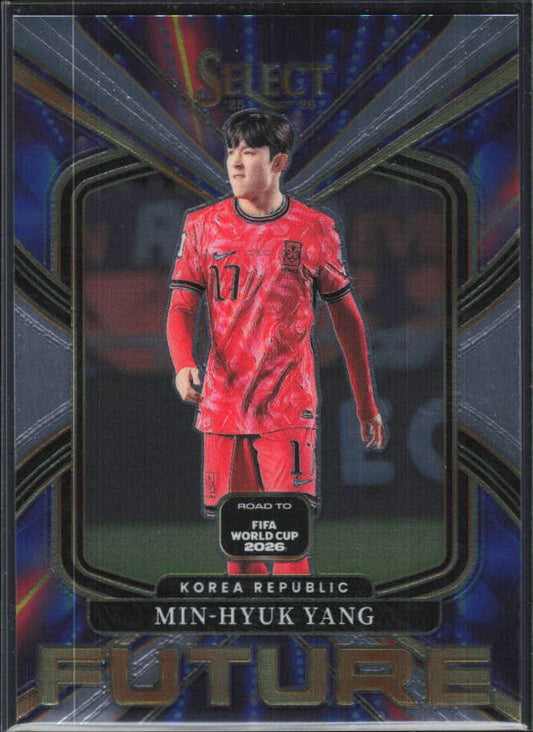 Min-Hyuk Yang – 2025-26 Panini Select Road to FIFA World Cup #18 Select Future RC – framsida