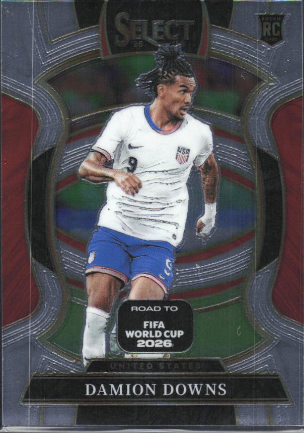 Damion Downs – 2025-26 Panini Select Road to FIFA World Cup #85 Terrace RC – framsida