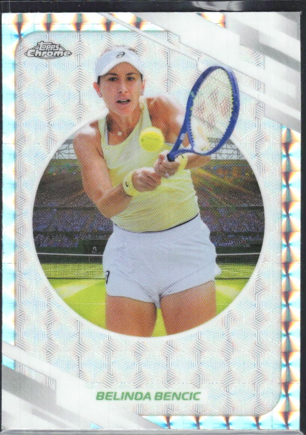 2026 Topps Chrome Tennis Belinda Bencic Geometric Refractor #120 – framsida