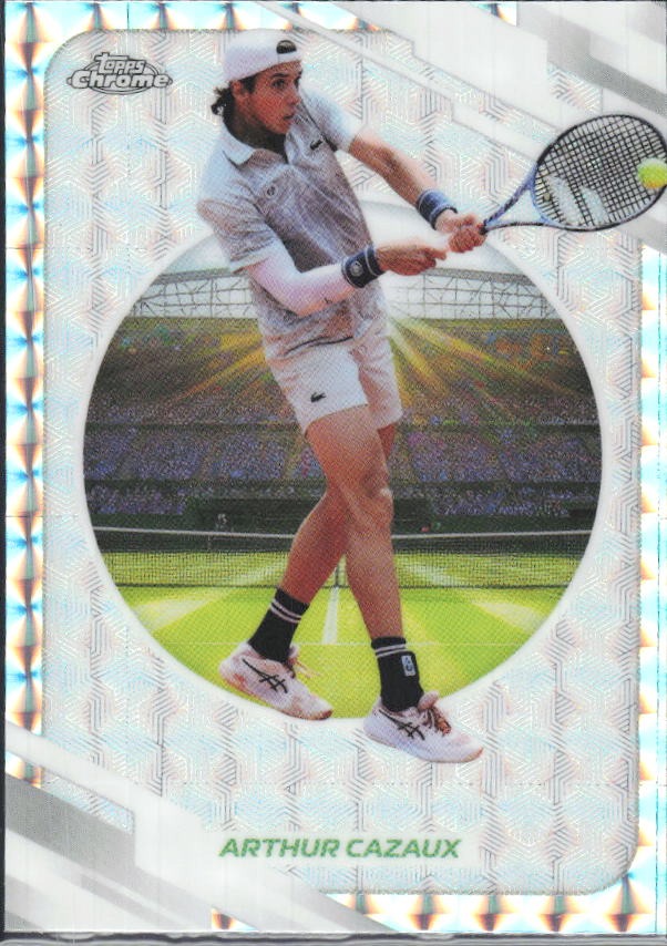 2026 Topps Chrome Tennis Arthur Cazaux Geometric Refractor #162 – framsida